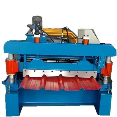 กล่องโลหะ โปรไฟล์หลังคาแผ่นม้วนเครื่องปั้น PLC ควบคุม