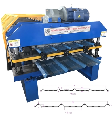 อุตสาหกรรม Double Deck Roll Forming Machine สําหรับการสนับสนุนโครงสร้างและประสิทธิภาพที่เพิ่มขึ้น