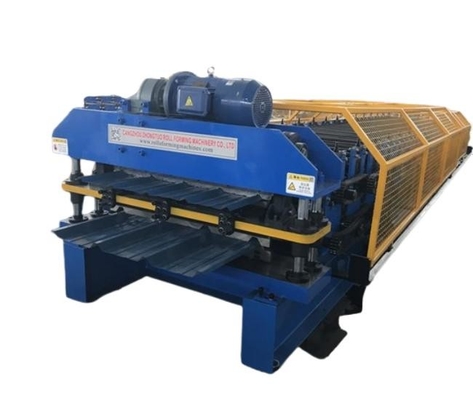 อุตสาหกรรม Double Deck Roll Forming Machine สําหรับการสนับสนุนโครงสร้างและประสิทธิภาพที่เพิ่มขึ้น