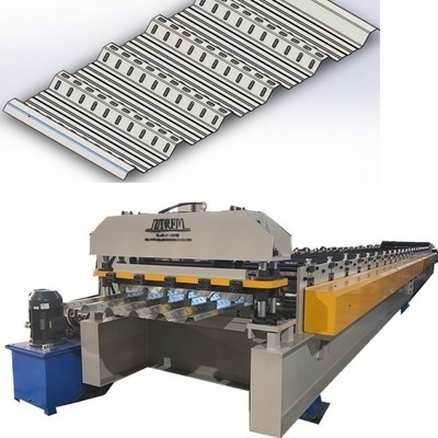 แผ่นเหล็ก โปรไฟล์ Rolling การสร้างเครื่องจักรกับไฮดรอลิก Precutter สําหรับประสิทธิภาพ