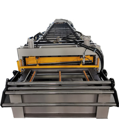 แผ่นเหล็ก โปรไฟล์ Rolling การสร้างเครื่องจักรกับไฮดรอลิก Precutter สําหรับประสิทธิภาพ