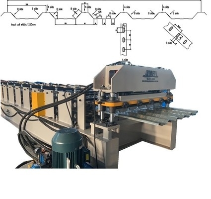 แผ่นเหล็ก โปรไฟล์ Rolling การสร้างเครื่องจักรกับไฮดรอลิก Precutter สําหรับประสิทธิภาพ