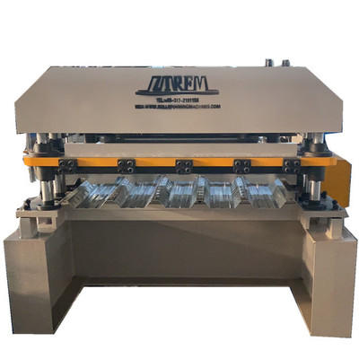 แผ่นเหล็ก โปรไฟล์ Rolling การสร้างเครื่องจักรกับไฮดรอลิก Precutter สําหรับประสิทธิภาพ