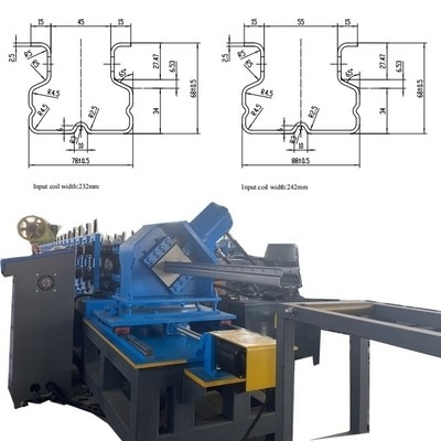 โลก Punching อัตโนมัติเรลฟ์และการจัดเก็บ Racking Roll การสร้างเครื่องจักร