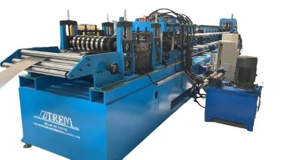 CZ Purlin Channel Cold Roll Forming Machine Full Auto สําหรับโปรไฟล์เหล็กกระปุก